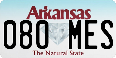AR license plate 080MES