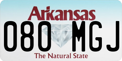 AR license plate 080MGJ