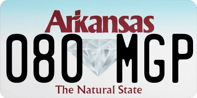 AR license plate 080MGP