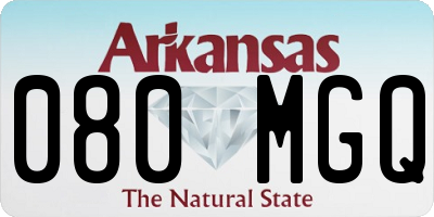AR license plate 080MGQ