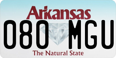 AR license plate 080MGU