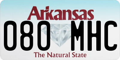 AR license plate 080MHC