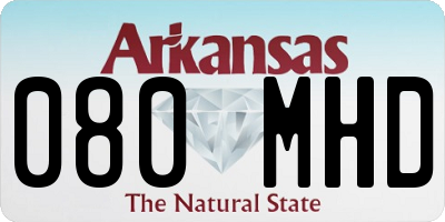 AR license plate 080MHD