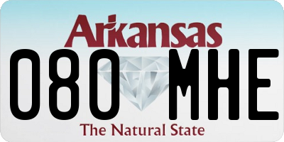 AR license plate 080MHE