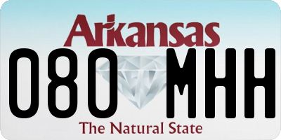 AR license plate 080MHH