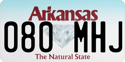 AR license plate 080MHJ