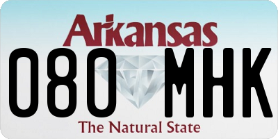 AR license plate 080MHK