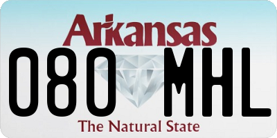 AR license plate 080MHL