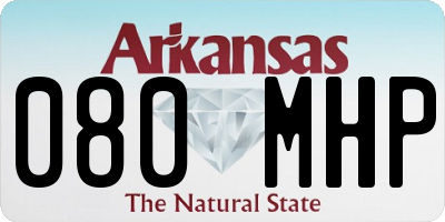 AR license plate 080MHP