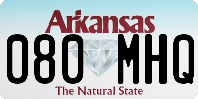 AR license plate 080MHQ