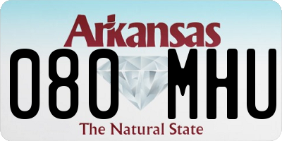 AR license plate 080MHU