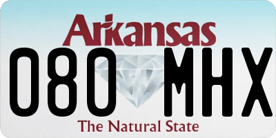 AR license plate 080MHX