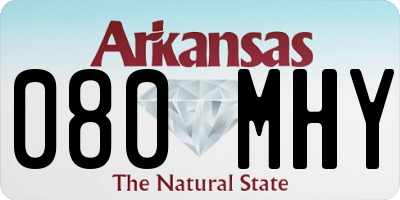 AR license plate 080MHY