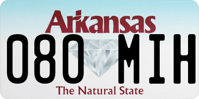 AR license plate 080MIH