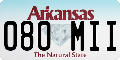 AR license plate 080MII