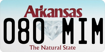 AR license plate 080MIM