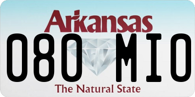 AR license plate 080MIO