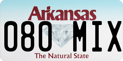AR license plate 080MIX