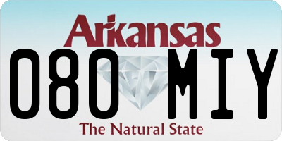 AR license plate 080MIY