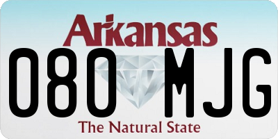 AR license plate 080MJG