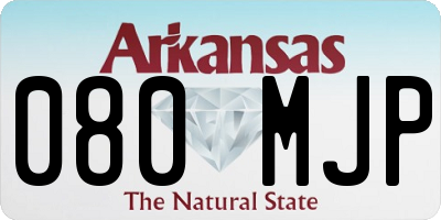 AR license plate 080MJP