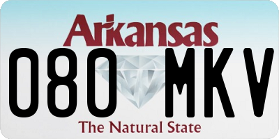 AR license plate 080MKV