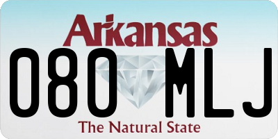 AR license plate 080MLJ