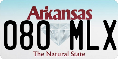 AR license plate 080MLX