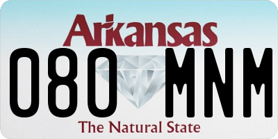 AR license plate 080MNM