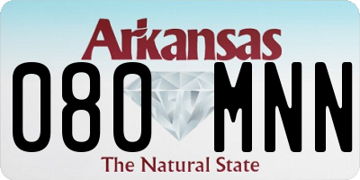 AR license plate 080MNN