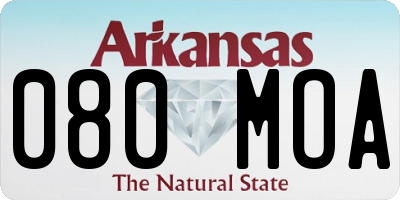 AR license plate 080MOA