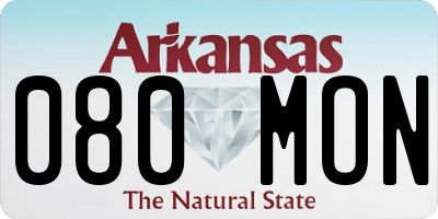 AR license plate 080MON