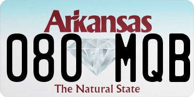 AR license plate 080MQB