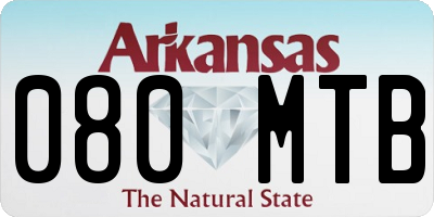 AR license plate 080MTB