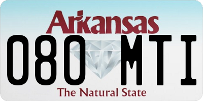 AR license plate 080MTI