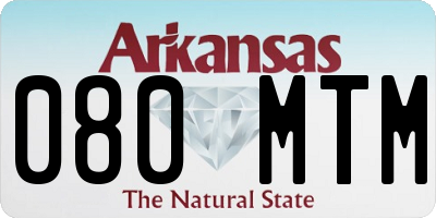 AR license plate 080MTM