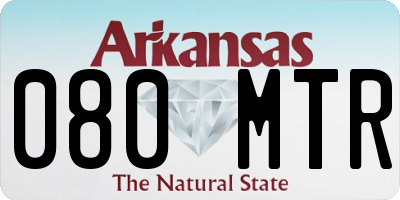 AR license plate 080MTR