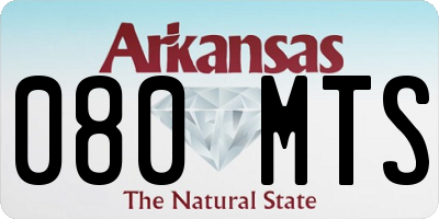 AR license plate 080MTS