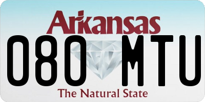 AR license plate 080MTU