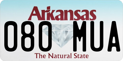 AR license plate 080MUA