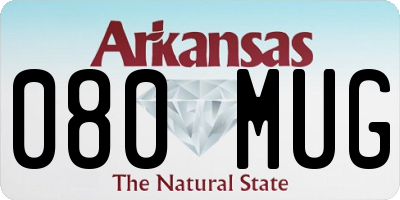 AR license plate 080MUG