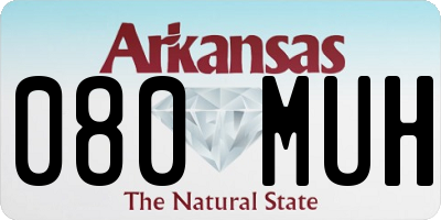 AR license plate 080MUH