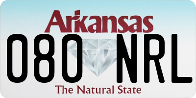 AR license plate 080NRL