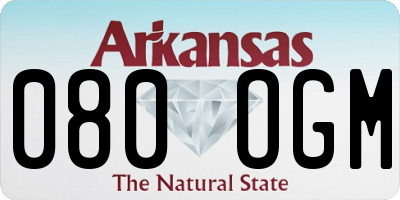 AR license plate 080OGM