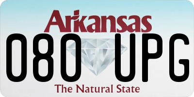 AR license plate 080UPG