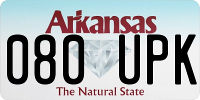 AR license plate 080UPK