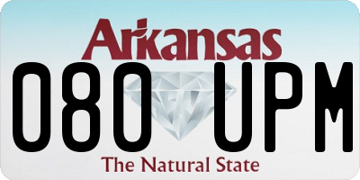AR license plate 080UPM