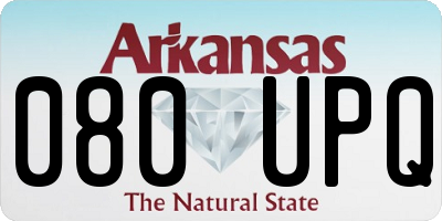 AR license plate 080UPQ