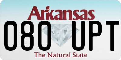 AR license plate 080UPT