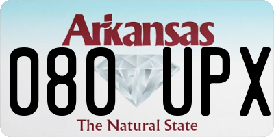 AR license plate 080UPX